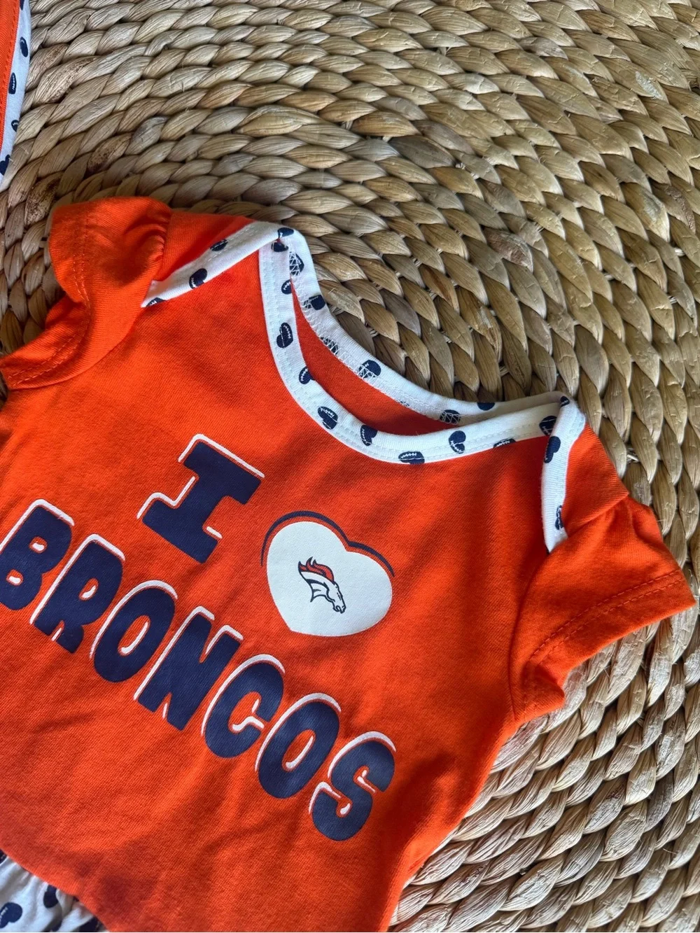 NFL Broncos Baby Girl Set